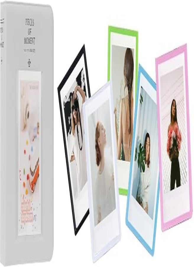 ZENKO 64-Pocket Album + 5 Magnetic Frames fits Fujifilm Instax Film Roll Mini (12, 11, 9, 8, 40, Evo, Liplay), Mini Link Printer, Polaroid Snap Touch, PIC-300, Z2300 Mint Instant Cameras (Grey) - Image 1